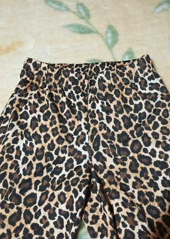 Leopar Desenli Kadın Kumaş Pantolon - Görsel 2
