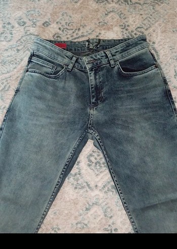 Gri Midi Boy Kadın Kot Pantolon - Görsel 3