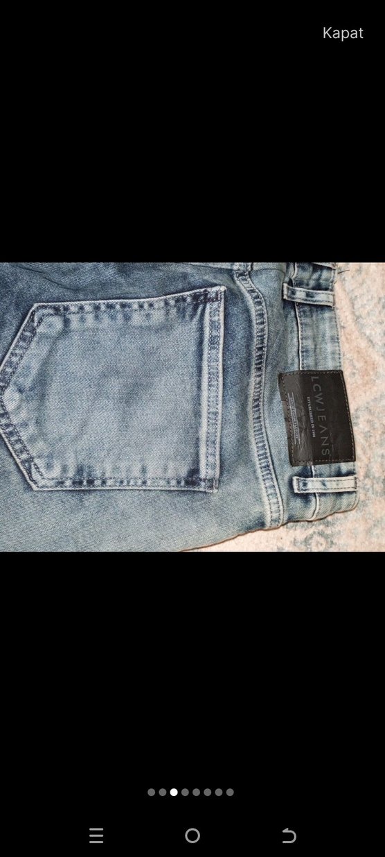 Gri Midi Boy Kadın Kot Pantolon - Görsel 2