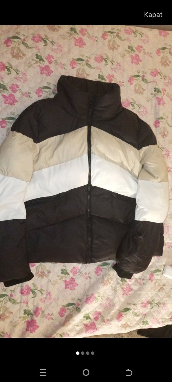 ZARA Siyah Straplez Midi Kışlık Kadın Mont - Görsel 2