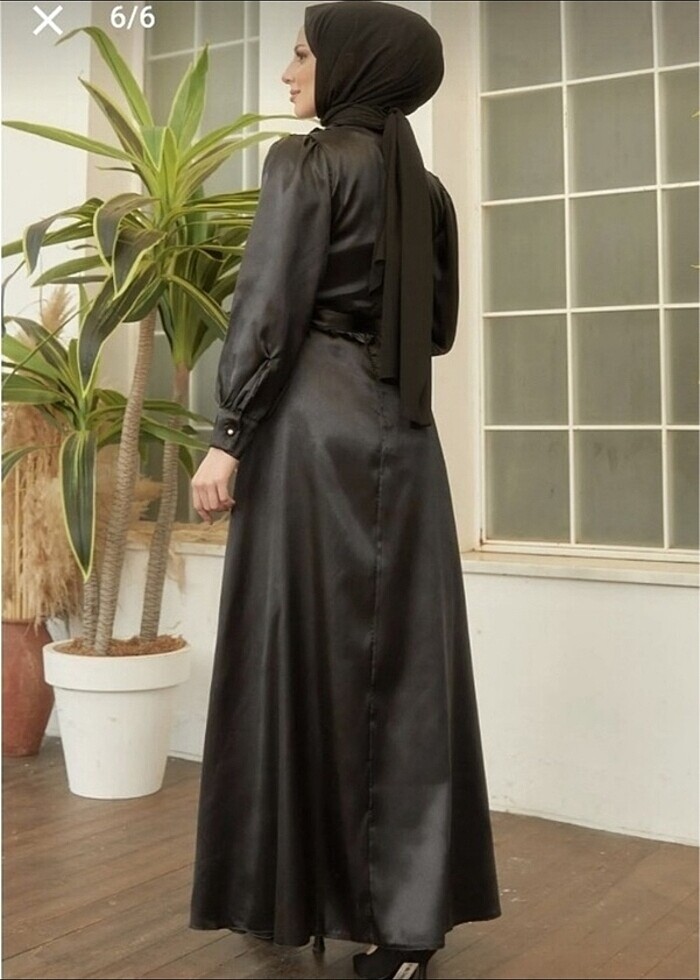 Saten elbise - Görsel 2