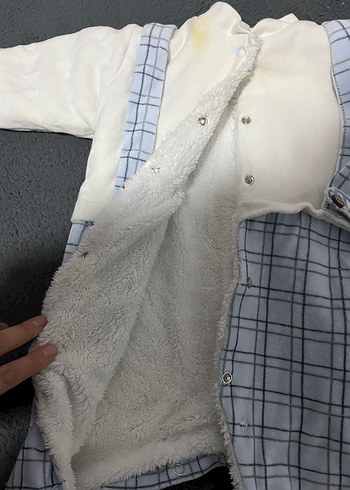 Düğmeli Bebek Erkek Polar Tulum - Görsel 2