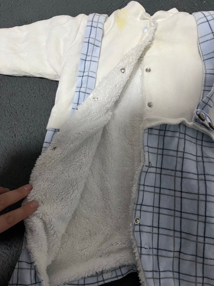 Düğmeli Bebek Erkek Polar Tulum - Görsel 2