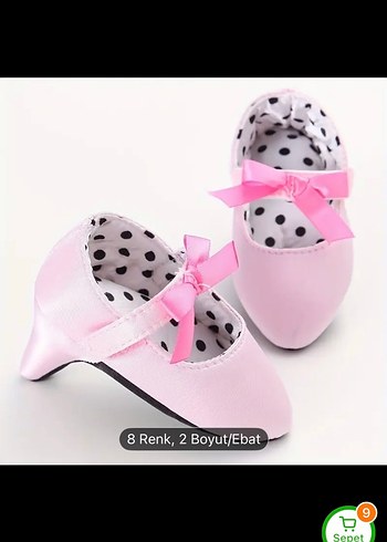 Valentino Pembe Kız Çocuk Babet Ayakkabı Velcro