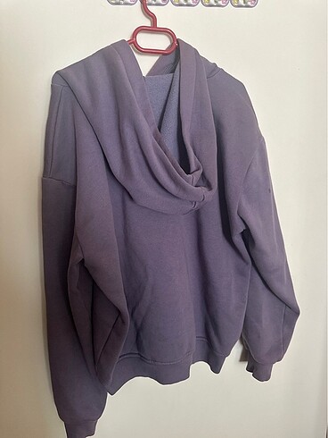 l Beden MAVİ düz basic sweatshirt