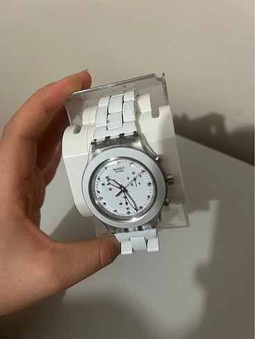  Beden Swatch kadın beyaz saat