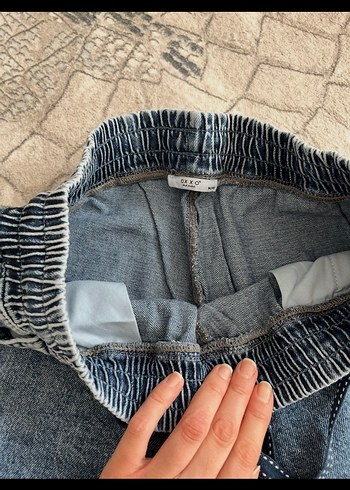 Kadın Gri Mavi Bol Kesim Denim Jean - Görsel 2