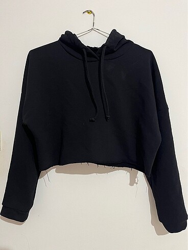 Trendyol pamuklu crop oversize kapüşonlu sweatshirt