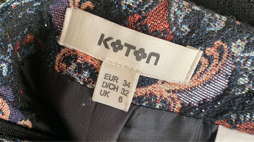 xs Beden Koton simli mini etek