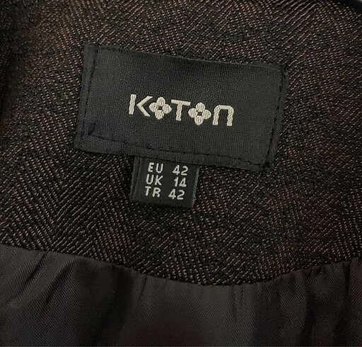 xl Beden Koton kahverengi ceket