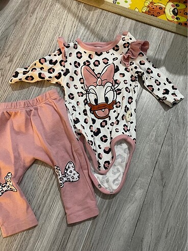 3-6 ay kız bebek body takım - Görsel 2