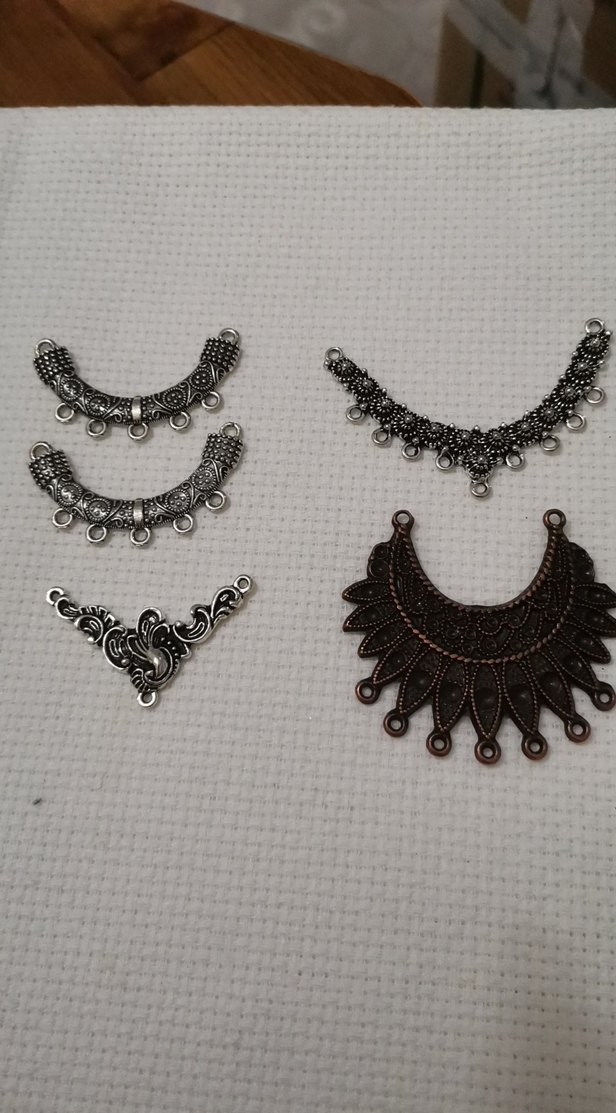 Gri Nakışlı Boncuklu Bohem Kadın Charm hepsi - Görsel 2