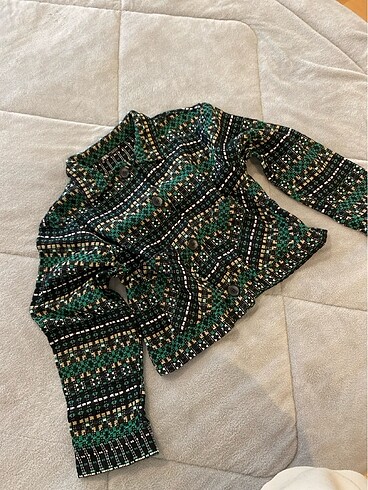 Örme triko Crop ceket