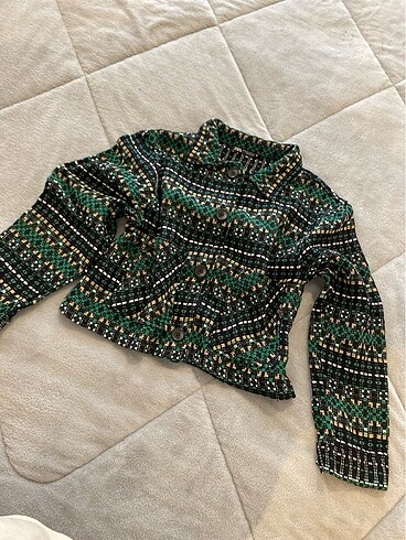 Zara Örme triko Crop ceket