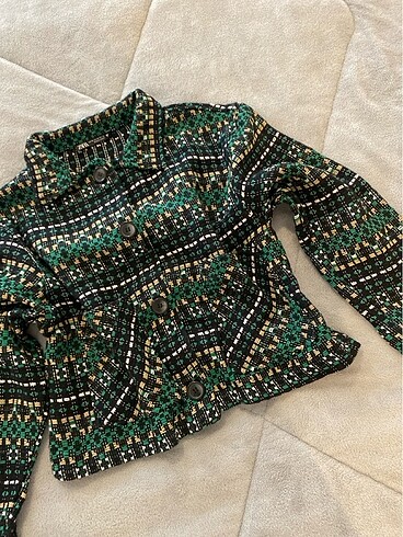 m Beden Örme triko Crop ceket