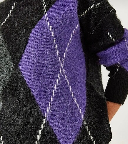 Baklava desenli kazak - Görsel 3