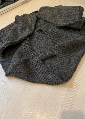 Gri Basic Kadın Triko Kazak - Görsel 4