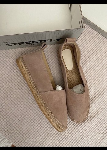 Bej Süet Kadın Dolgu Topuk Espadril - Görsel 3