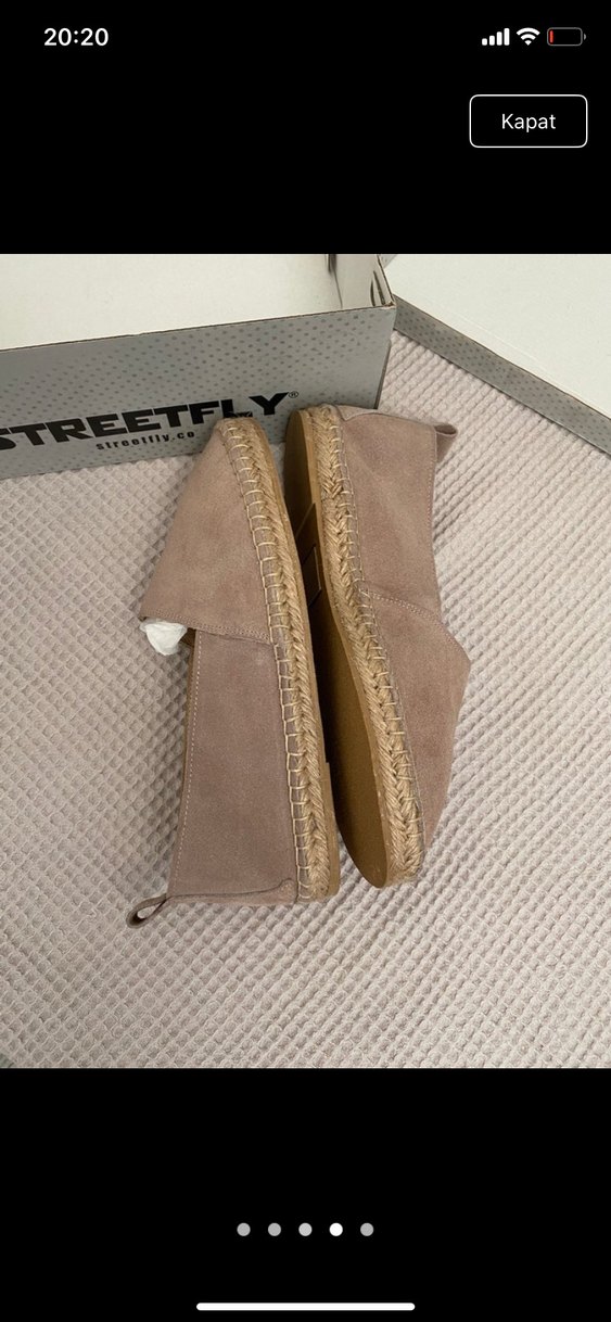 Bej Süet Kadın Dolgu Topuk Espadril - Görsel 4