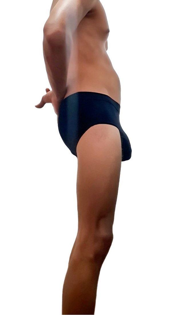 Siyah Erkek Midi Atletik Slip - Görsel 4