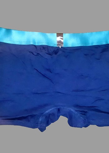 xl Beden Lacoste Erkek Mavi Baskılı Boxer