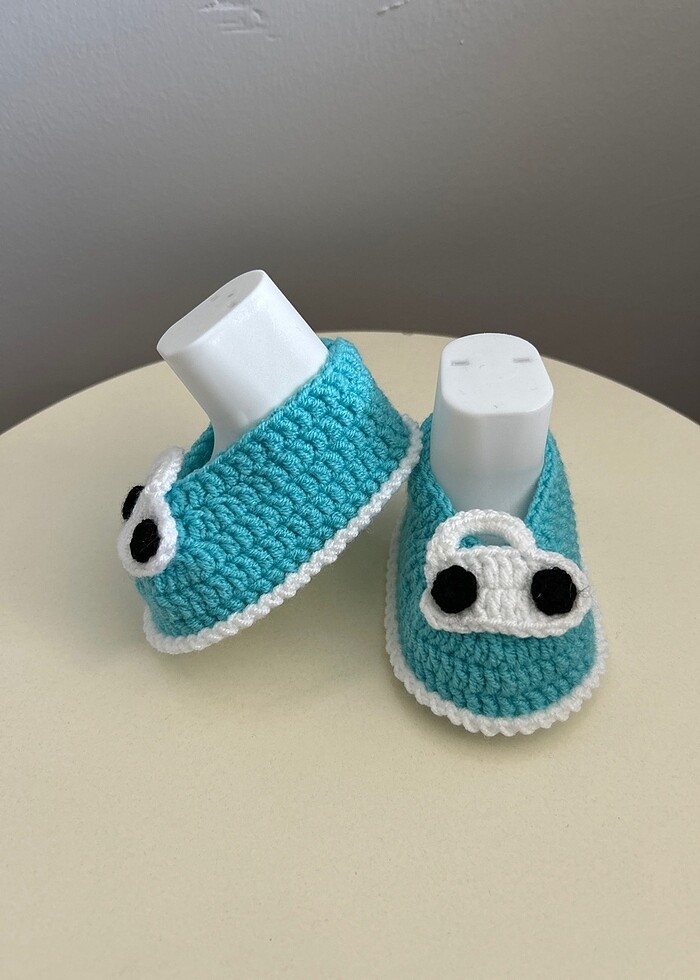 Arabalı bebek patiği - Görsel 2