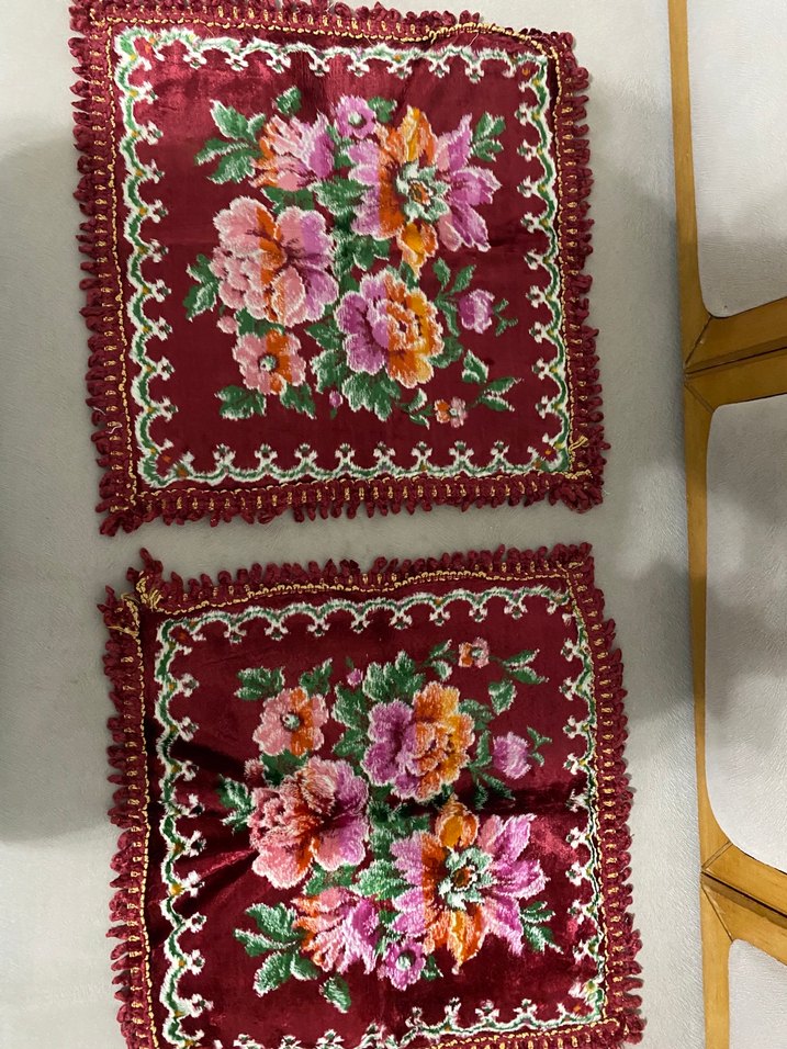 Vintage 60 yıllık yastık kılıfı hiç kullanılmadı - Görsel 3