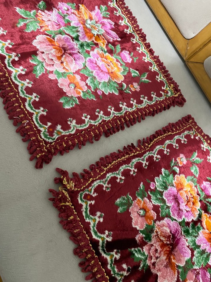 Vintage 60 yıllık yastık kılıfı hiç kullanılmadı - Görsel 5