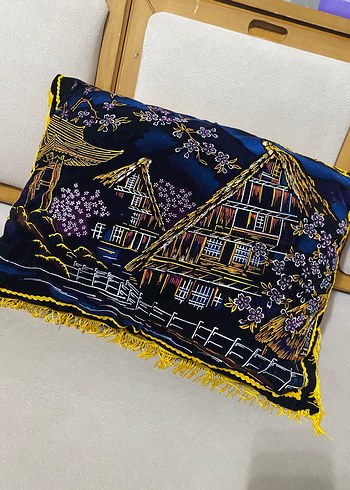 Vintage yastık içinde minik simler var - Görsel 4