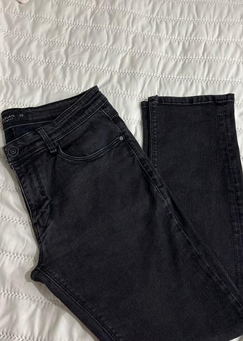 Lufian Koyu Siyah Denim Jean Lufian