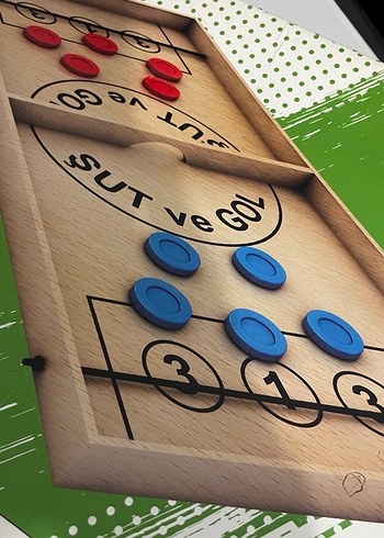 Renkli Ahşap Şut ve Gol Oyun Seti - Görsel 3