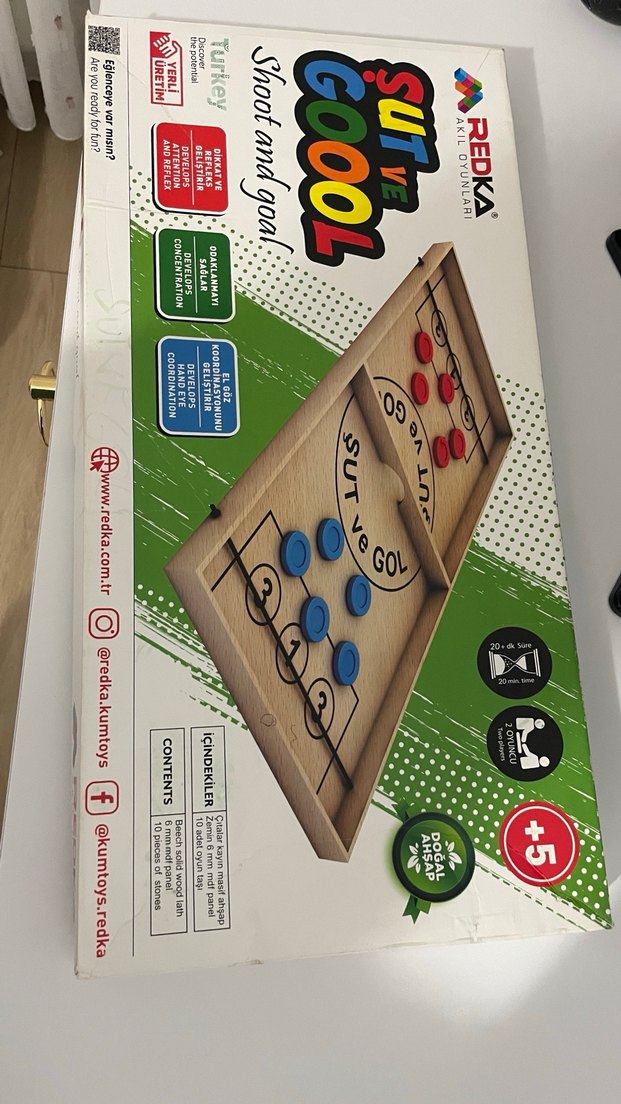 Renkli Ahşap Şut ve Gol Oyun Seti - Görsel 2