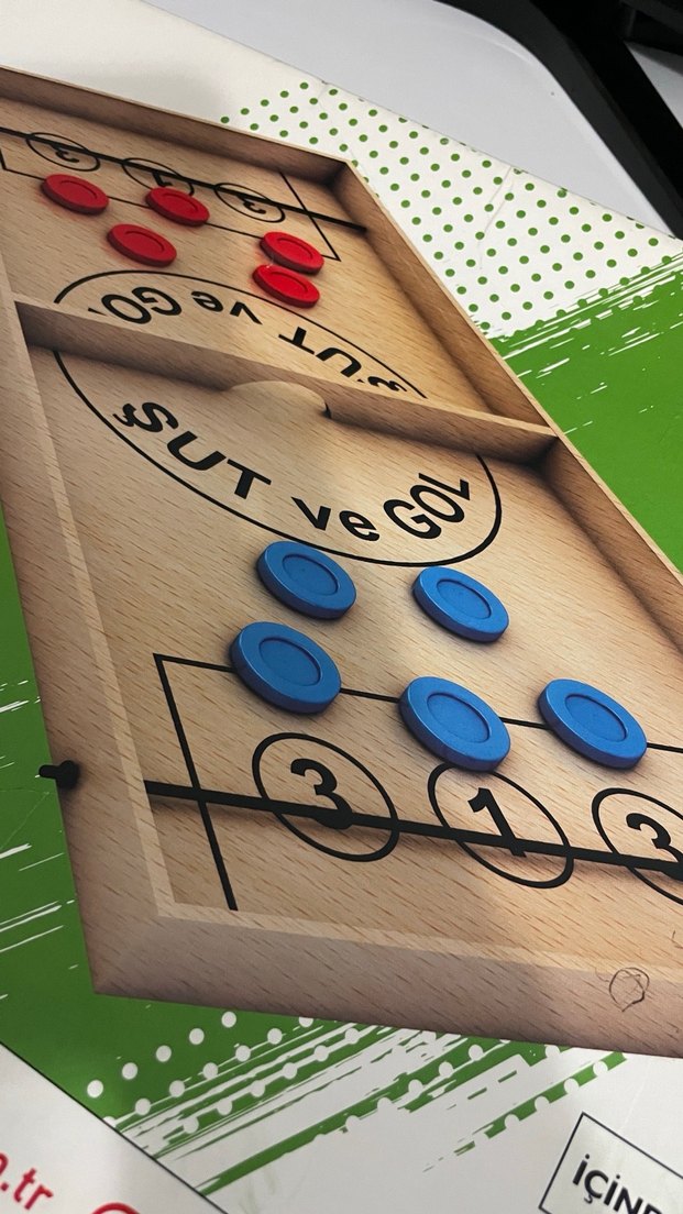 Renkli Ahşap Şut ve Gol Oyun Seti - Görsel 3