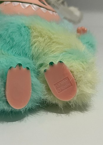 Turkuaz renklerinde Orjinal LABUBU popmart peluş oyuncak - Görsel 2