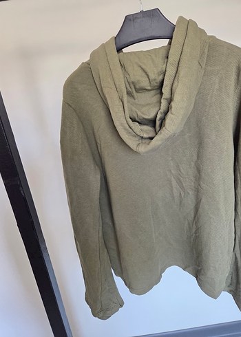 m Beden Nakışlı Yeşil Kadın Triko Sweatshirt