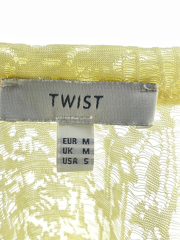 m Beden sarı Renk Twist Bluz %70 İndirimli.