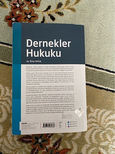  Dernekler Hukuku 4.BASKI Seçkin Yayınları