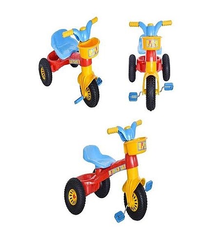  Renkli Bisiklet 3 tekerli pedallı bisiklet 