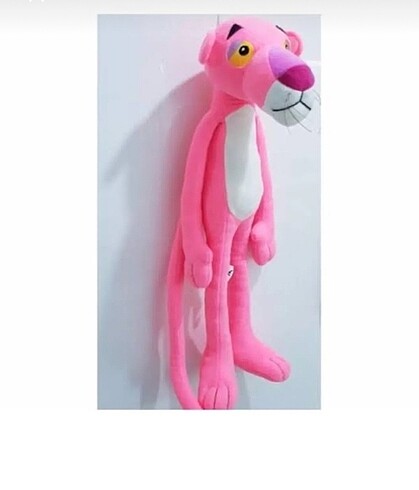 100 cm peluş pembe panter