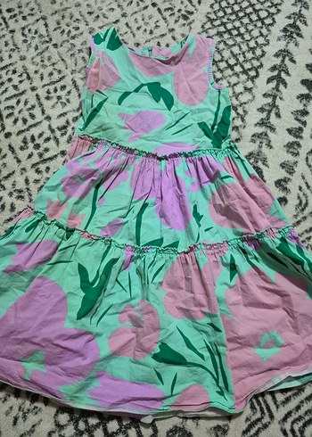 Kız Çocuk Pastel Renkli Fırfırlı Elbise