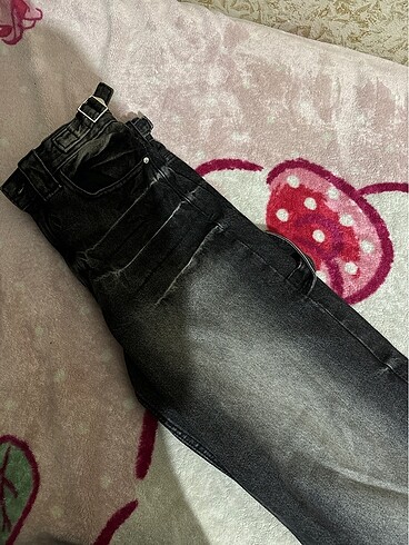 36 Beden siyah Renk Bershka baggy carpenter jeans pantolon