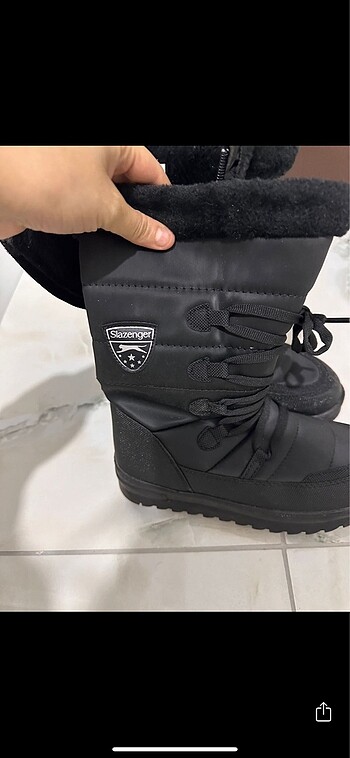 Slazenger Slazenger kar botu siyah kar çizmesi