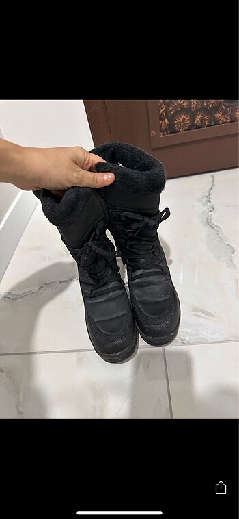39 Beden Slazenger kar botu siyah kar çizmesi