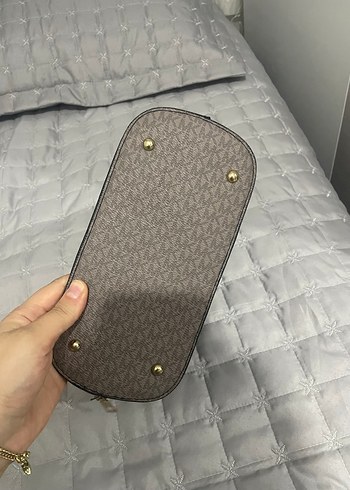 Michael Kors Baskılı Kahverengi Deri Kadın Çanta - Görsel 7