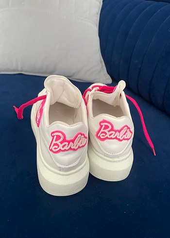 Pembe Barbie Platform Topuklu Spor Ayakkabı - Görsel 6