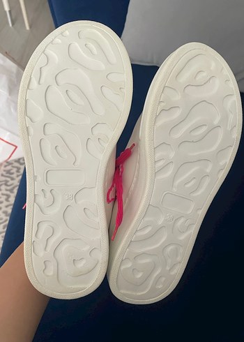 Pembe Barbie Platform Topuklu Spor Ayakkabı - Görsel 8