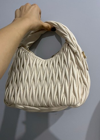 Beyaz Pilili Kadın Çanta - Görsel 2