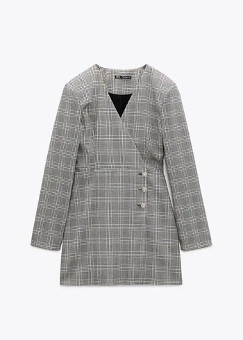 m Beden gri Renk Blazer ceket elbise ZARA