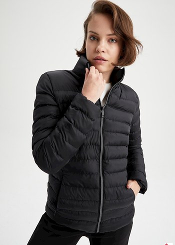 Regular fit şişme mont Defacto