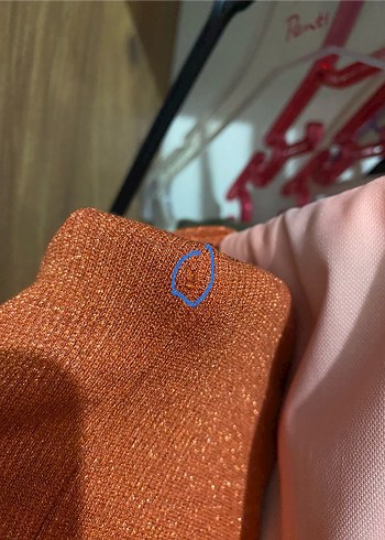 Bershka Parlak Turuncu Mini Elbise